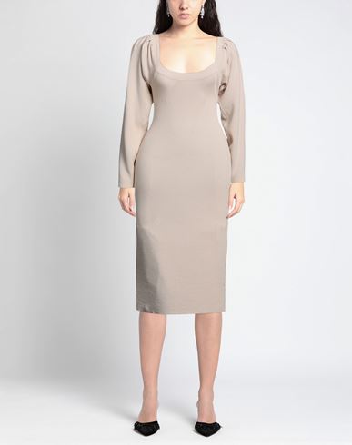 Woman Midi dress Sand Size ONESIZE Viscose, Polyester