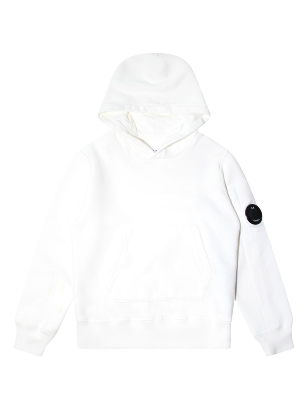 Lens-detail hoodie - White