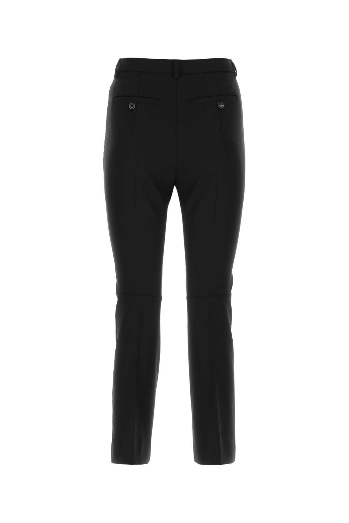 Black Wool Navetta Pant
