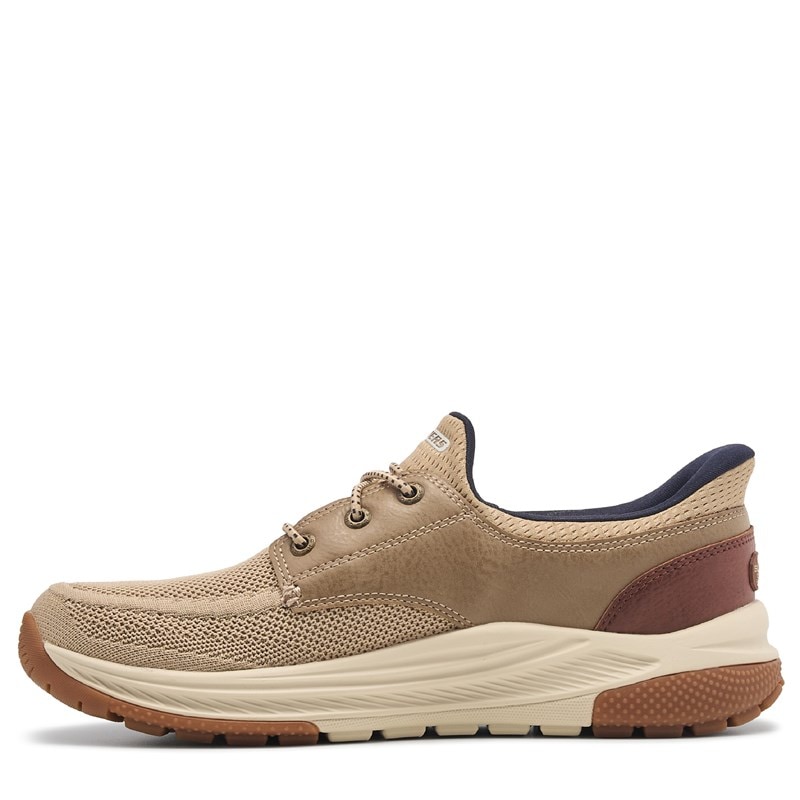 Men's Slip-Ins Alden Bungee Lace Goodyear Slip On Shoes (Taupe)