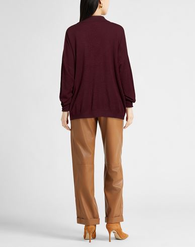 Collezione N_01 Woman Sweater Burgundy Size XS Merino Wool, Cashmere