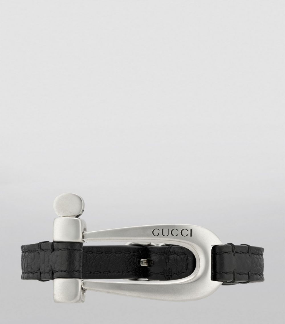 Leather Stirrup Bracelet