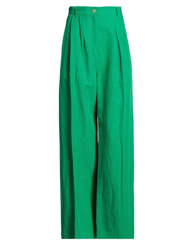 Woman Pants Green Size 10 Viscose, Polyester