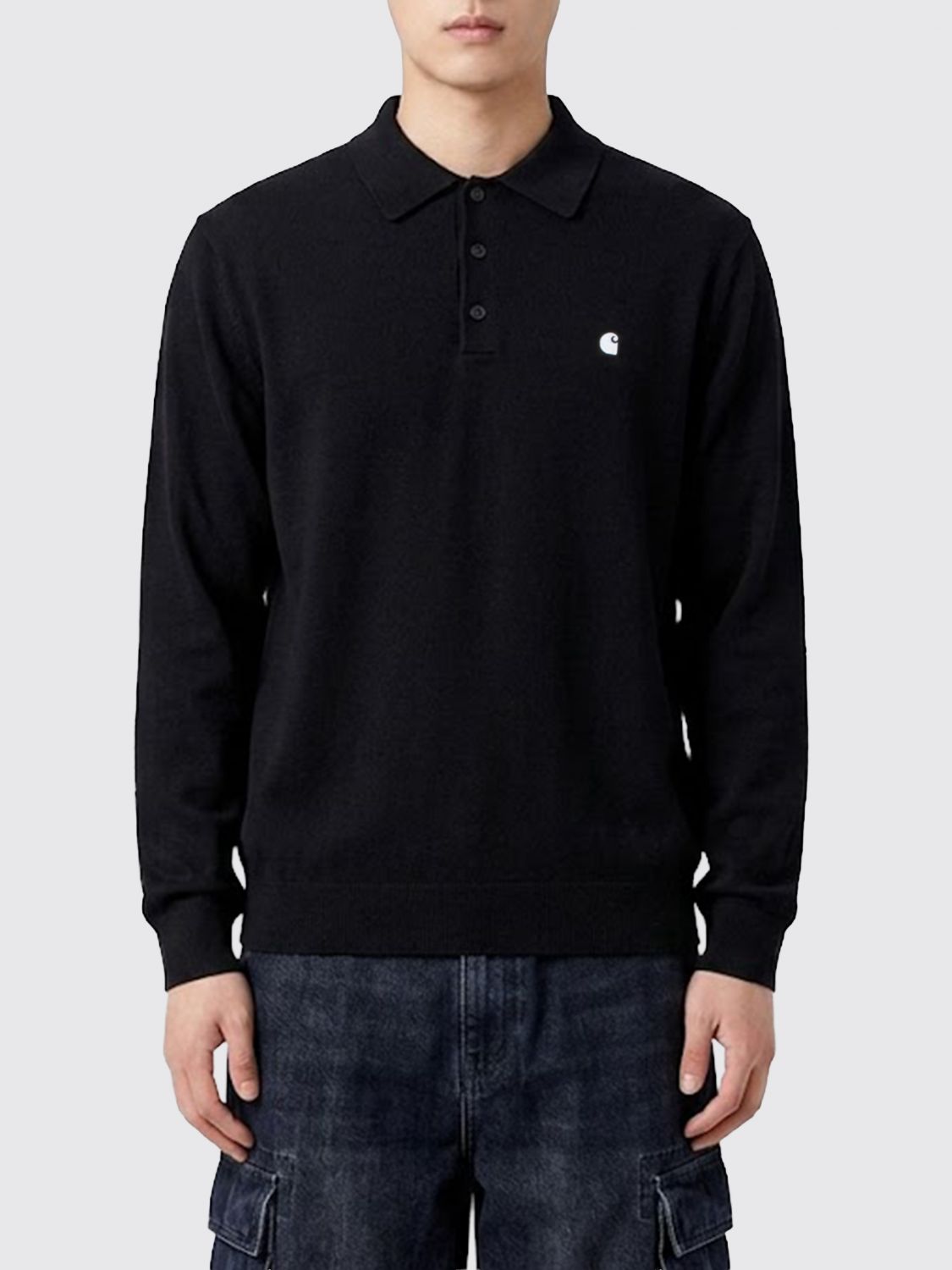 Polo Shirt Men color Black