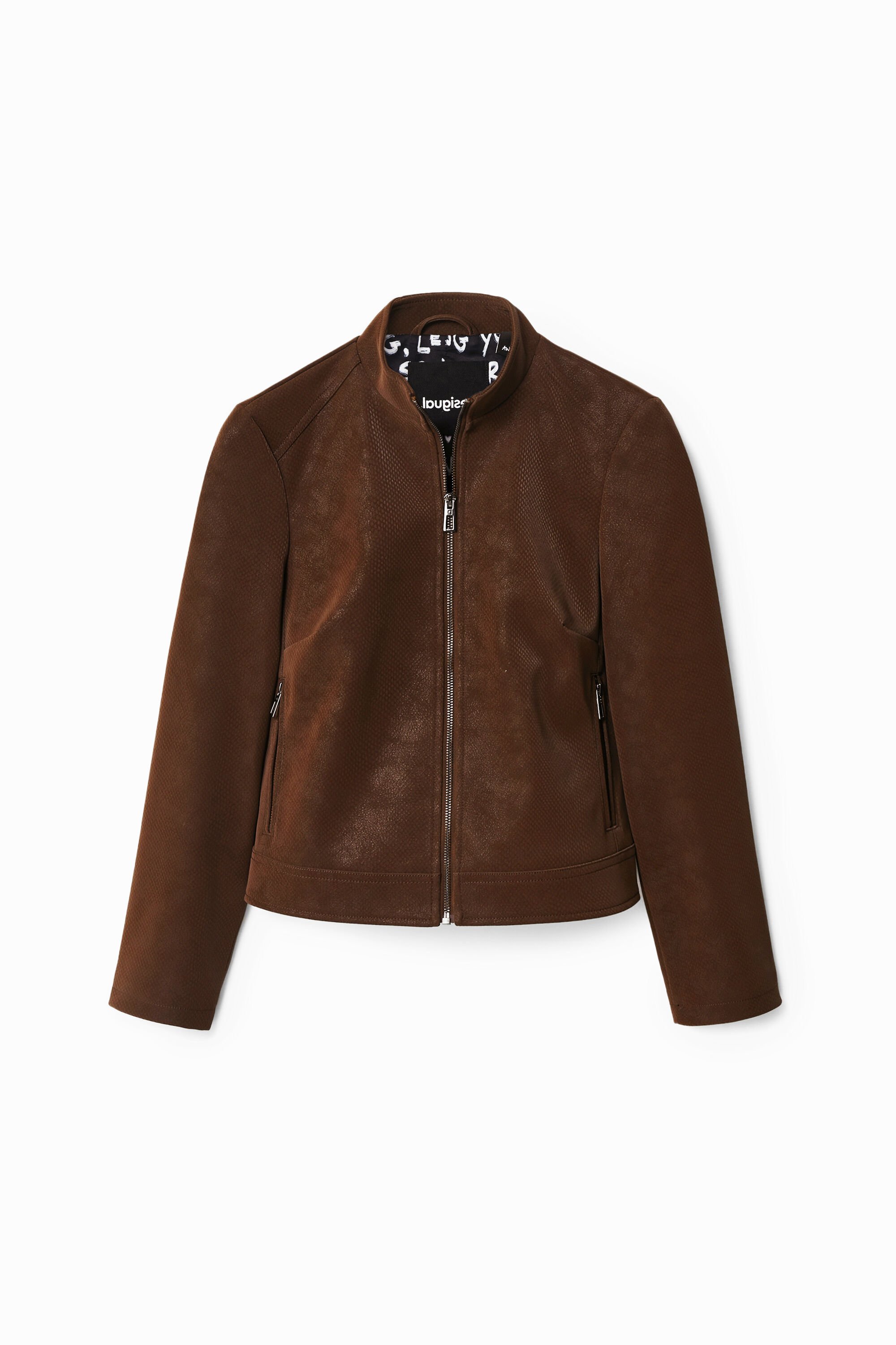 Suede-effect jacket