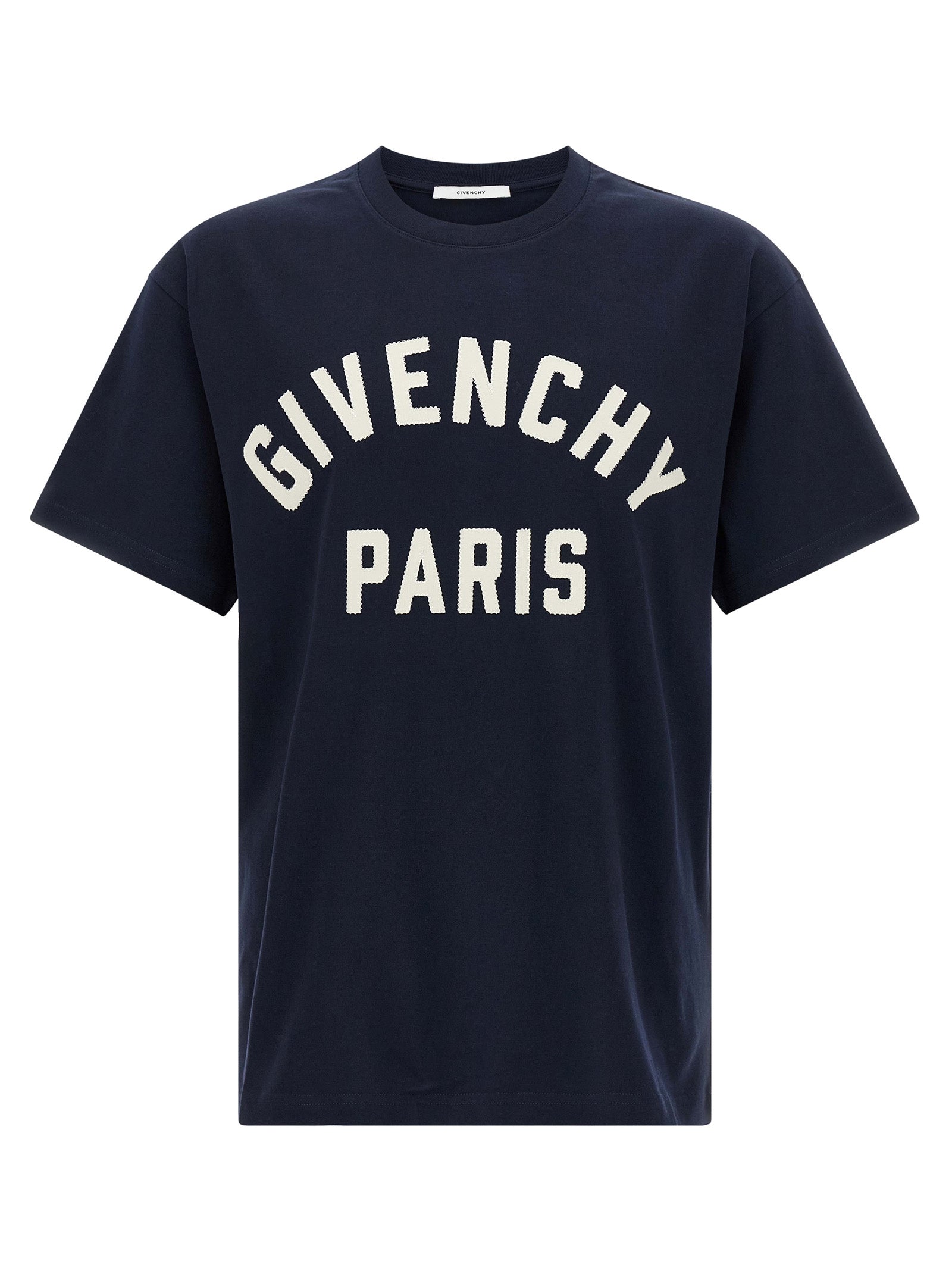 Logo-Embroidered Cotton T-Shirt — Navy