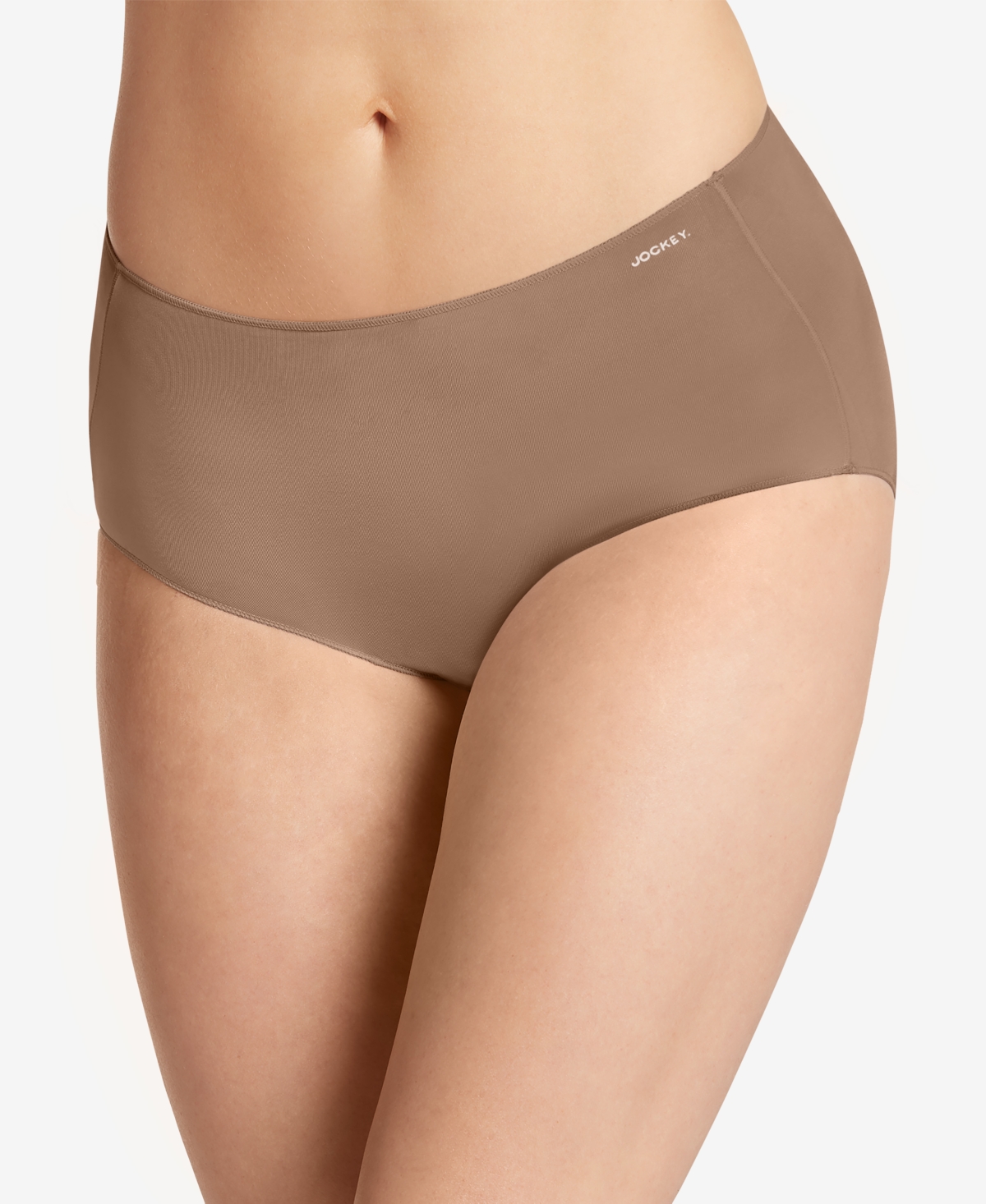 No Panty Line Promise Hip Brief Underwear 1372, Extended Sizes - Deep Beige (Nude 3)