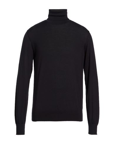 Man Turtleneck Midnight blue Size 40 Cashmere