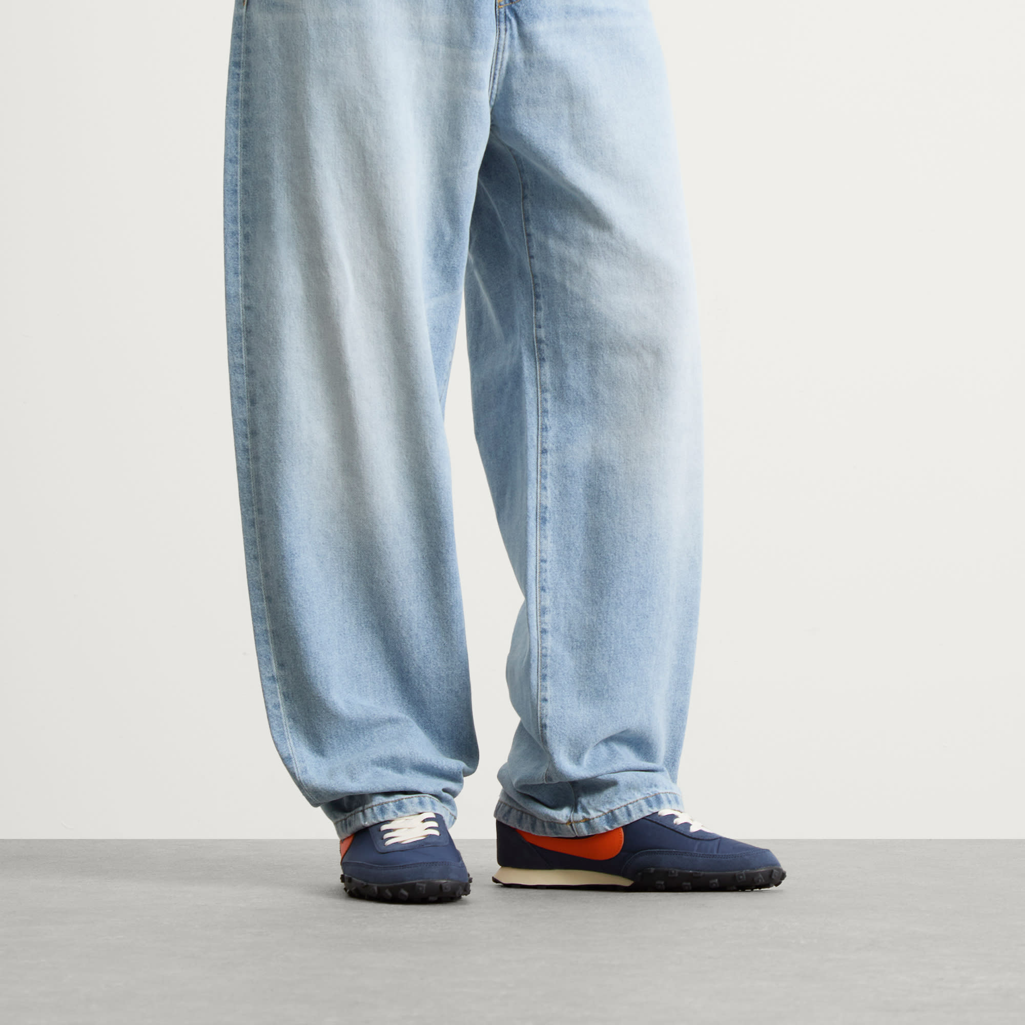 Waffle Racer Sneakers Midnight Navy / Safety Orange