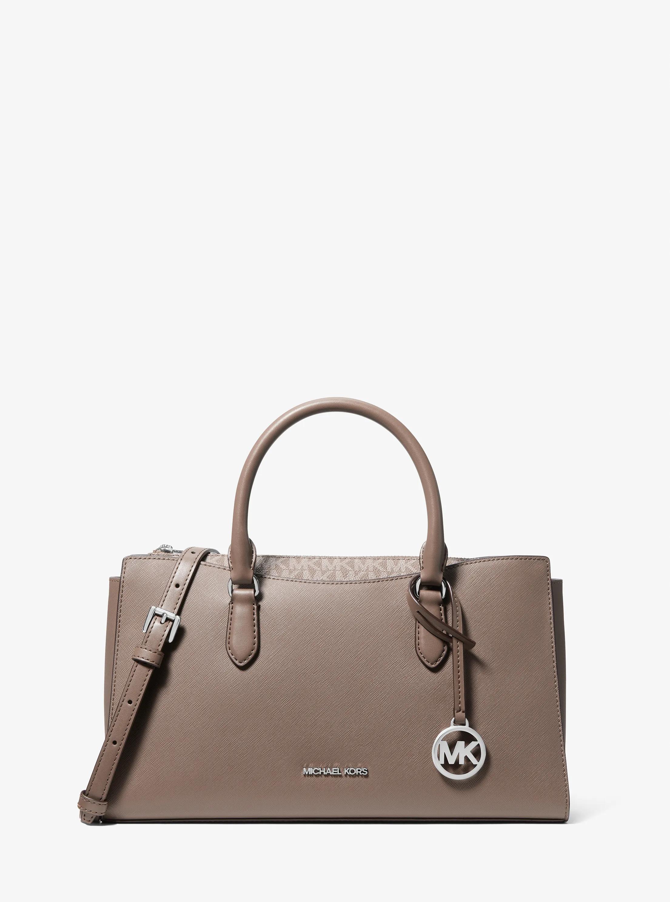 Arden Medium Top-Zip Satchel in Grey - One Size