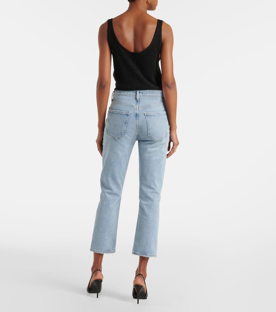 Riley high-rise straight jeans
