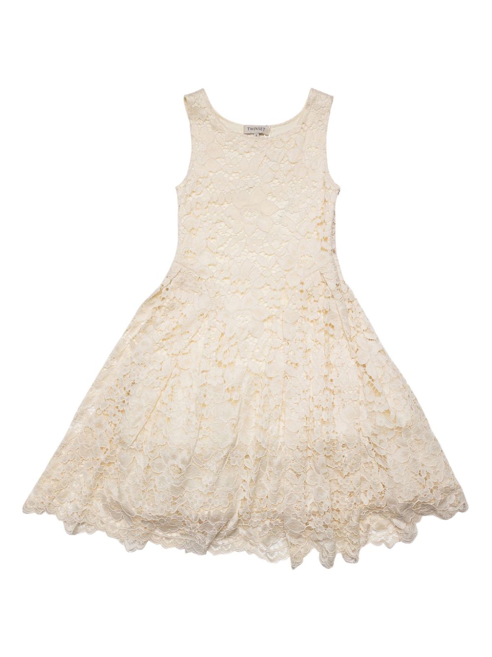 Floral lace dress - Neutrals