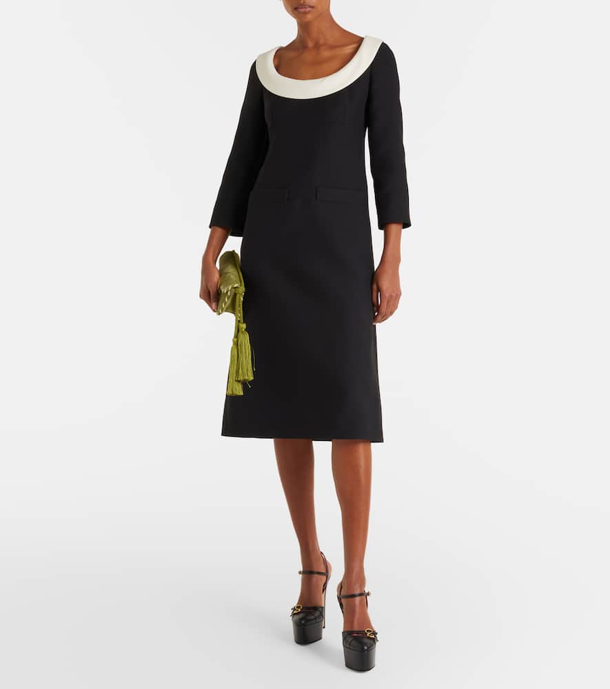 Crepe Couture midi dress
