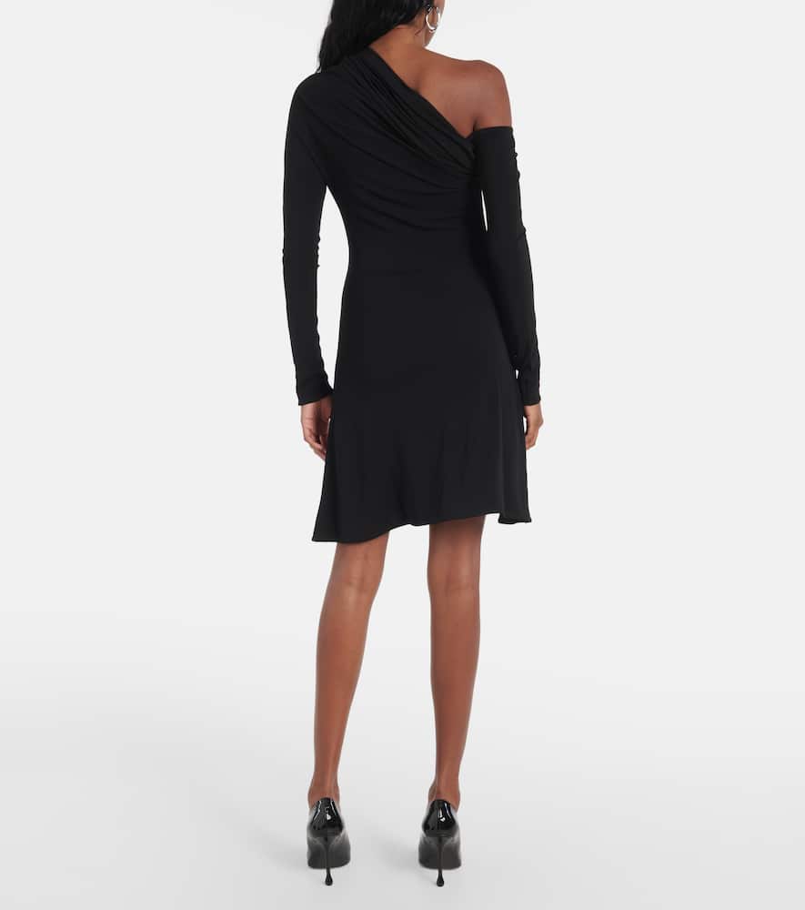 Courrèges Twist one-shoulder crêpe minidress