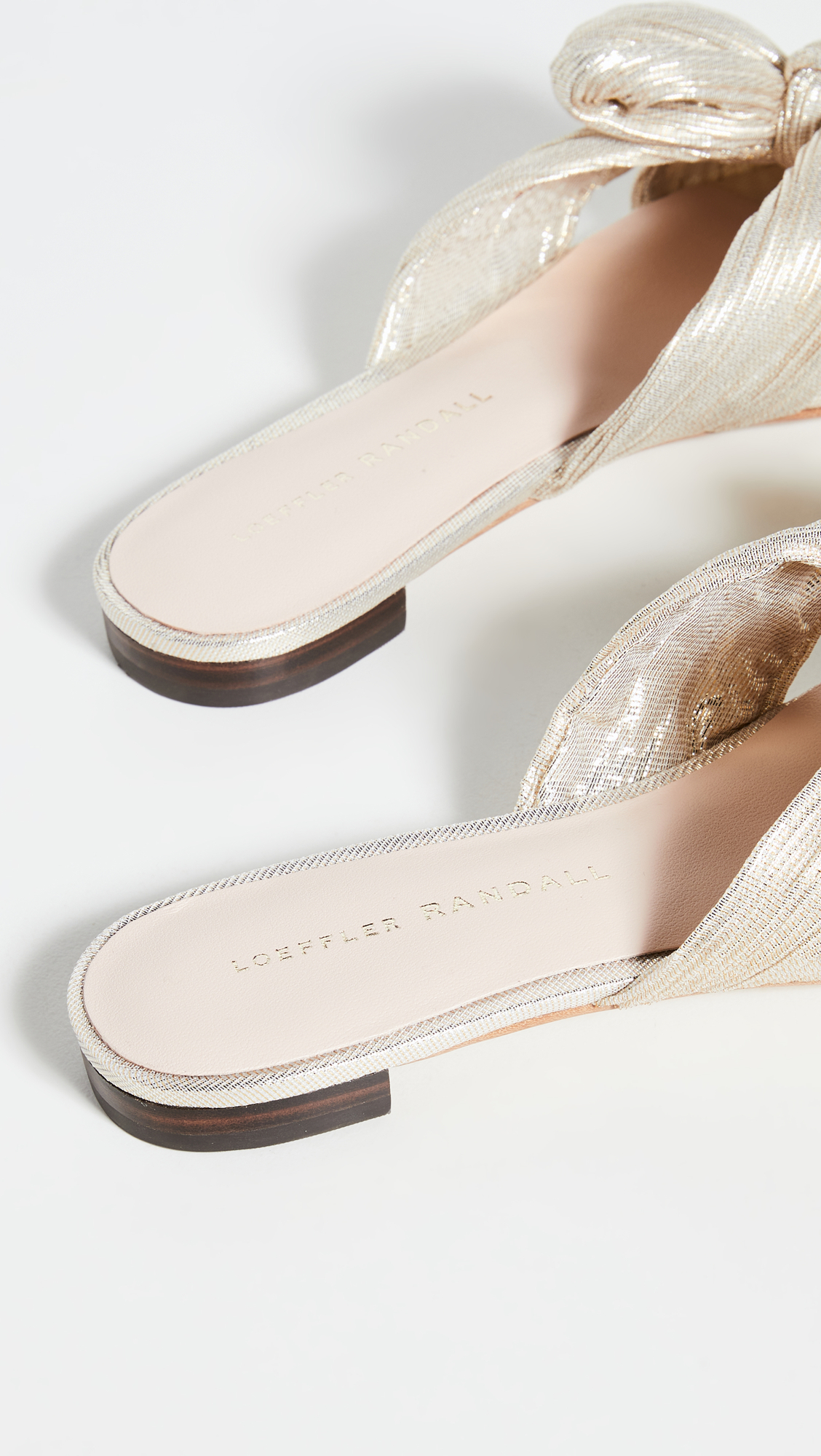 Daphne Pleated Bow Slides