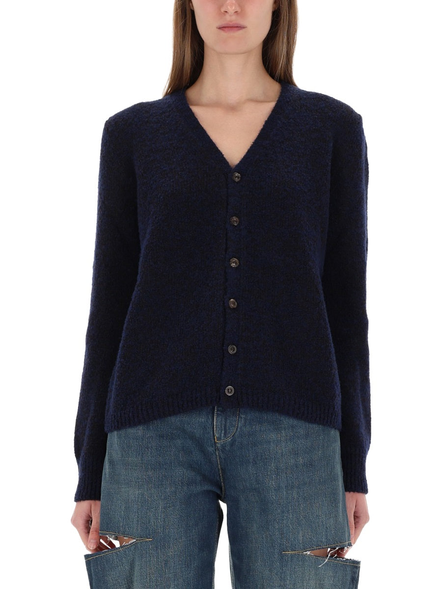 Virgin Wool V-neck Cardigan