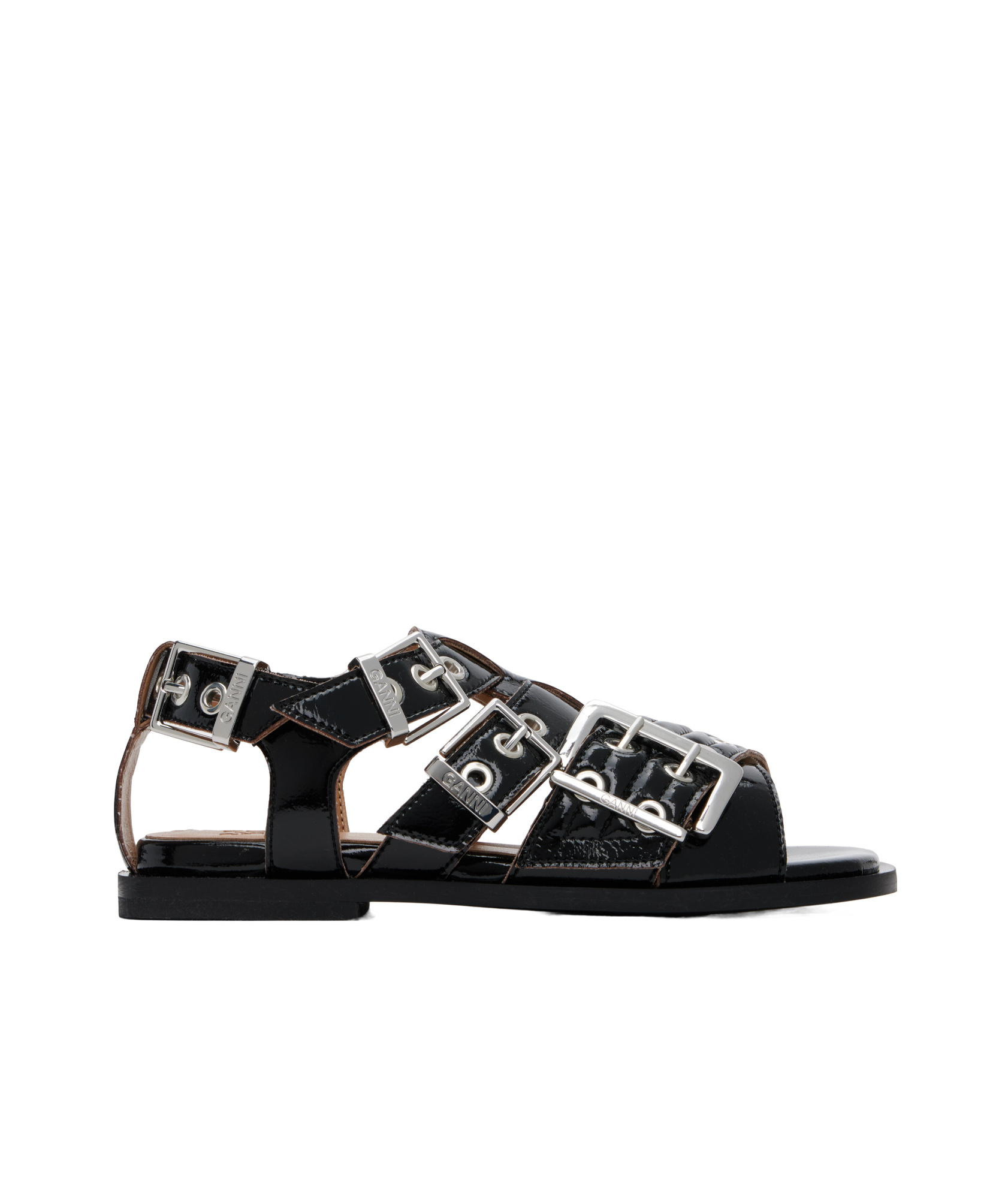 Eyelet-detailing sandals