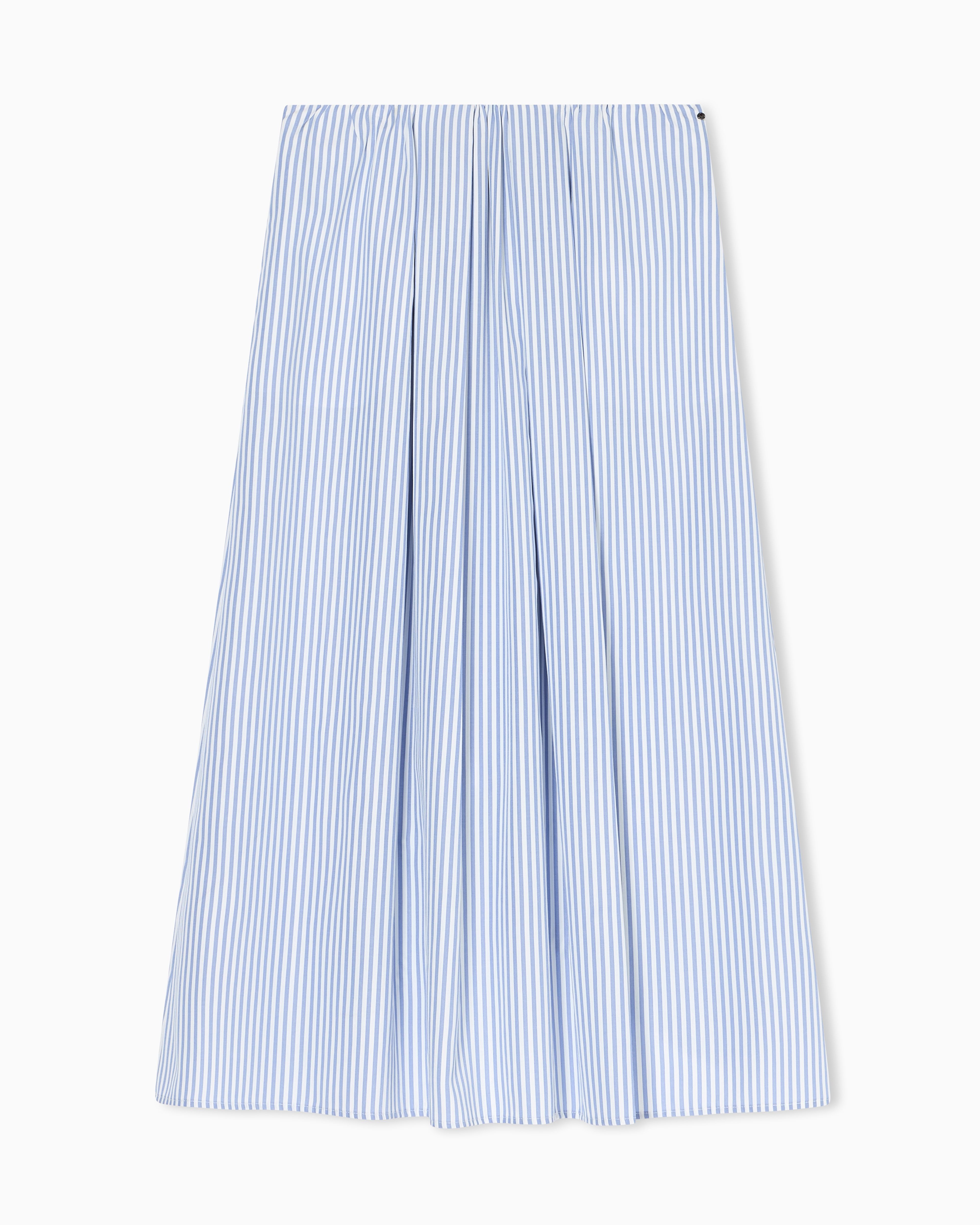 Long Draped Striped Skirt