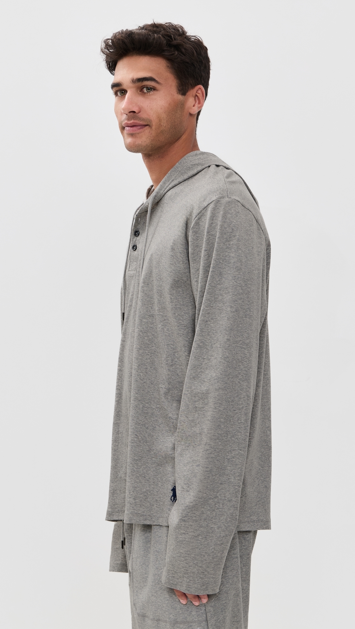Mercerized Cotton Hoodie Andover Heather