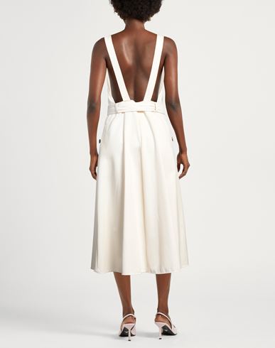 Weekend Max Mara Woman Midi dress Beige Size 12 Cotton