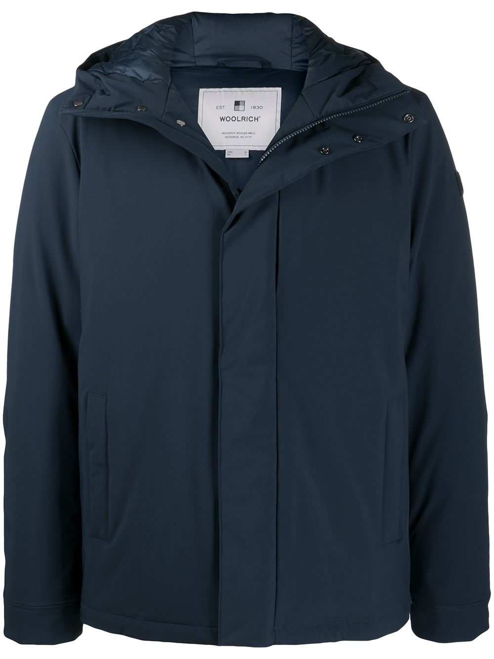 Woolrich hooded zipped parka - Blue