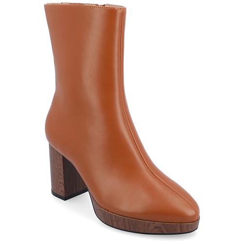 Collection Womens Tru Comfort Foam Romer Booties - Tan