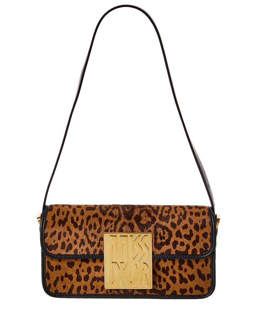 Miss Haircalf & Leather Shoulder Bag