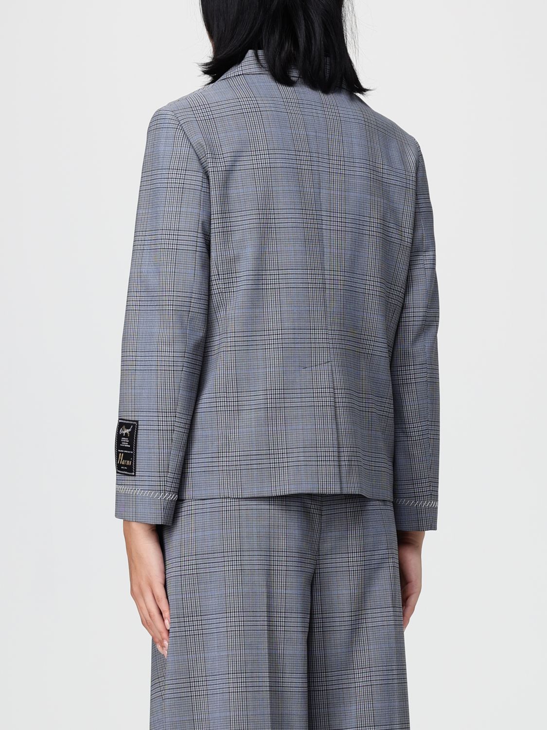 Checked blazer - Blue