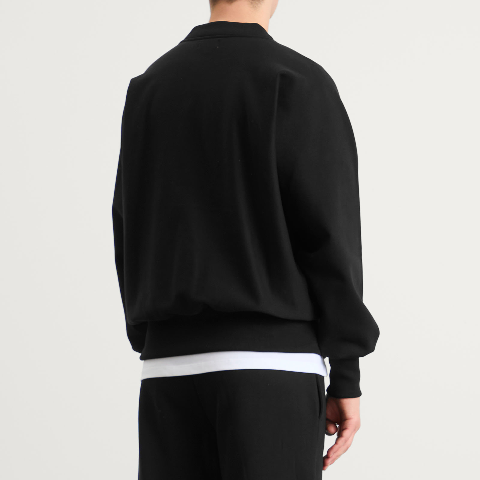 Men's Black/White Script Crewneck Sweatshirt