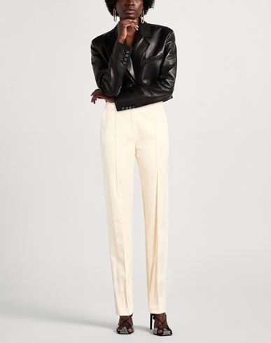 Woman Pants Ivory Size 6 Polyester, Polyamide, Elastane