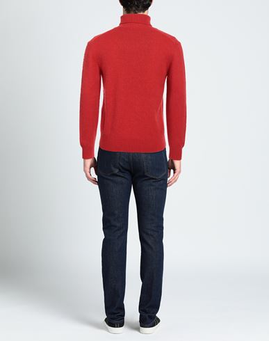 Man Turtleneck Red Size S Acrylic, Wool, Alpaca wool