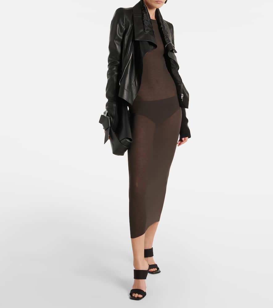Jersey midi dress