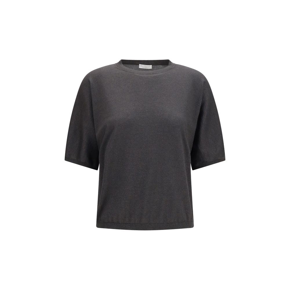 Cashmere and Silk Blend Sweater — Gray