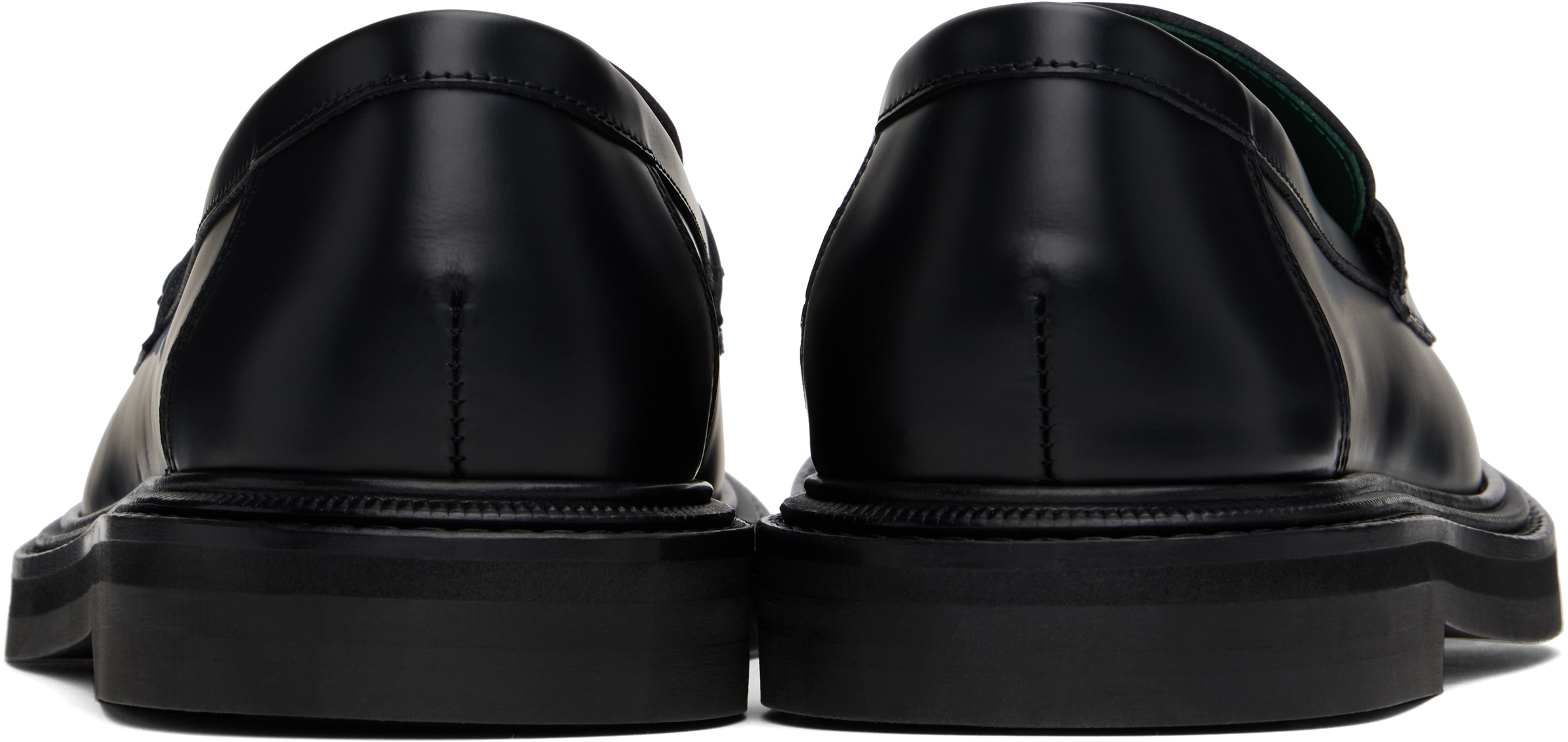 VINNY's Black Vinnee Penny Loafers