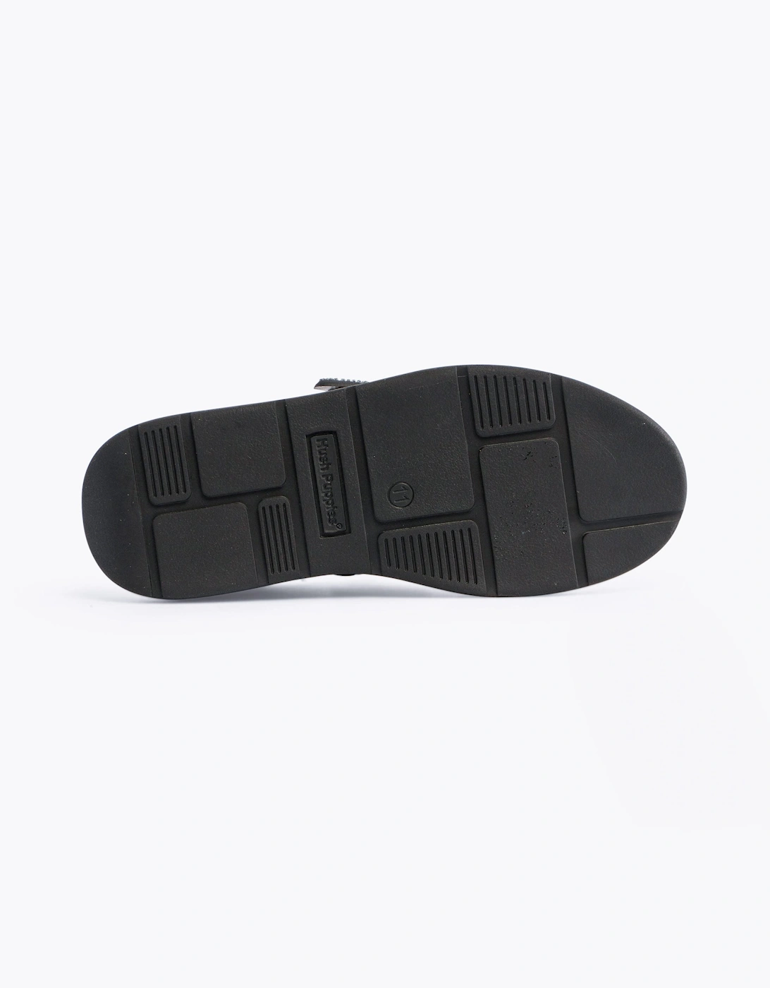 Boy's Hush Puppies ROWAN Boys Leather School Shoes Black - : teen