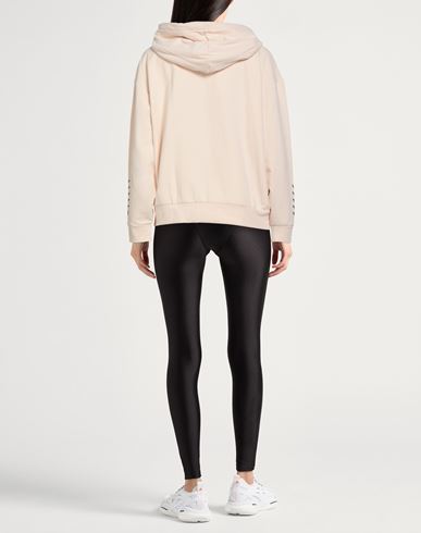 Woman Sweatshirt Cream Size L Cotton, Elastane