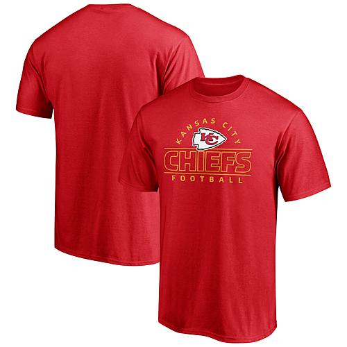 Men's Fanatics Red Kansas City Chiefs Dual Threat T-Shirt