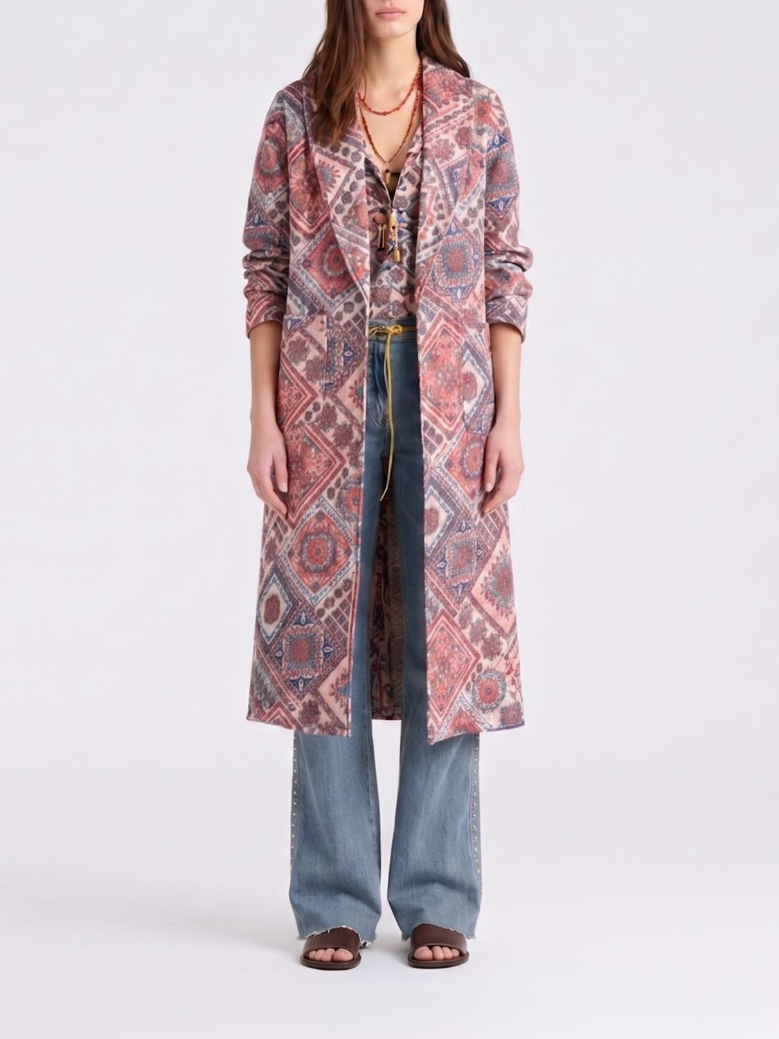MOMONÌ Coat Woman color Multicolor