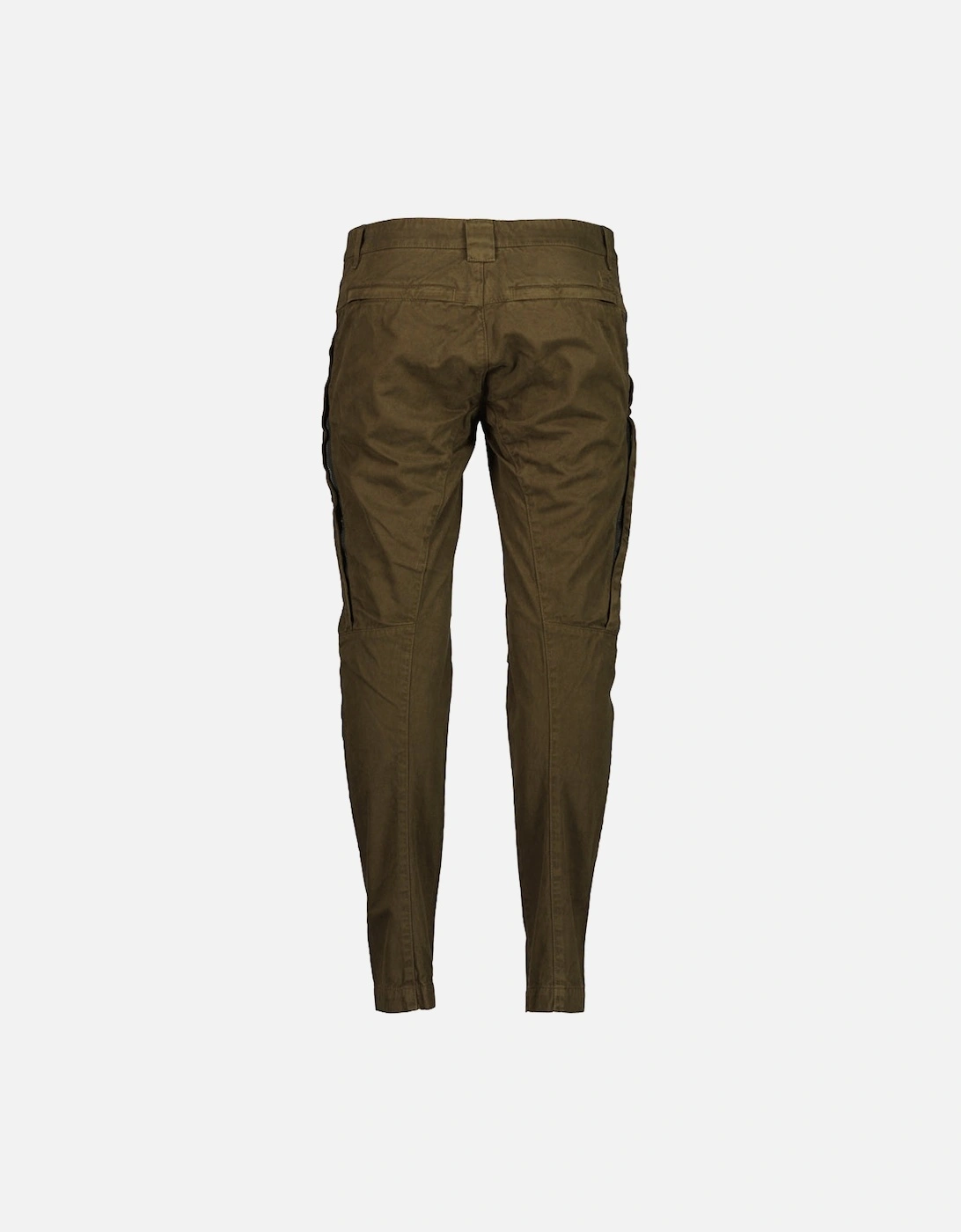 CP Company Men's Military Twill Logo Patch Trousers - Green