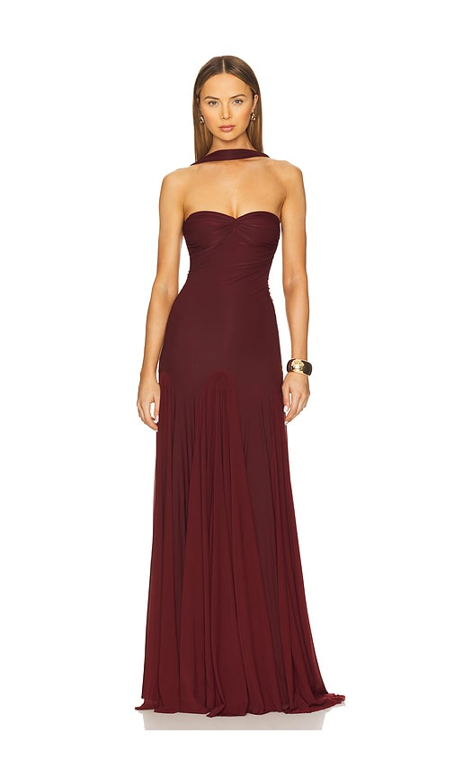 Deme by Gabriella Berta Dress in Burgundy.  XL. Also in L, M