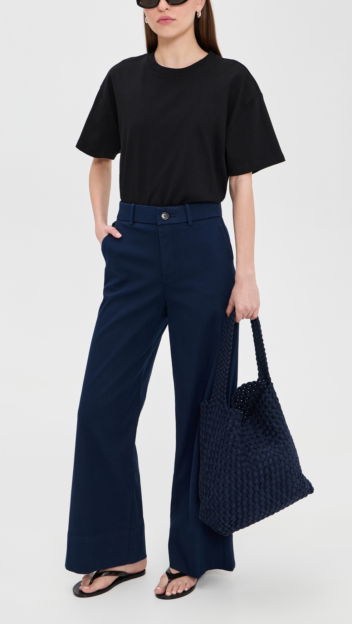 Supersmooth Wide Leg Pants Timeless Navy