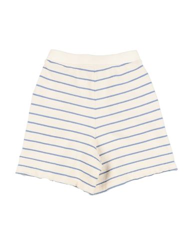 Kid Girl Shorts & Bermuda Shorts Ivory Size 12 Cotton, Polyester
