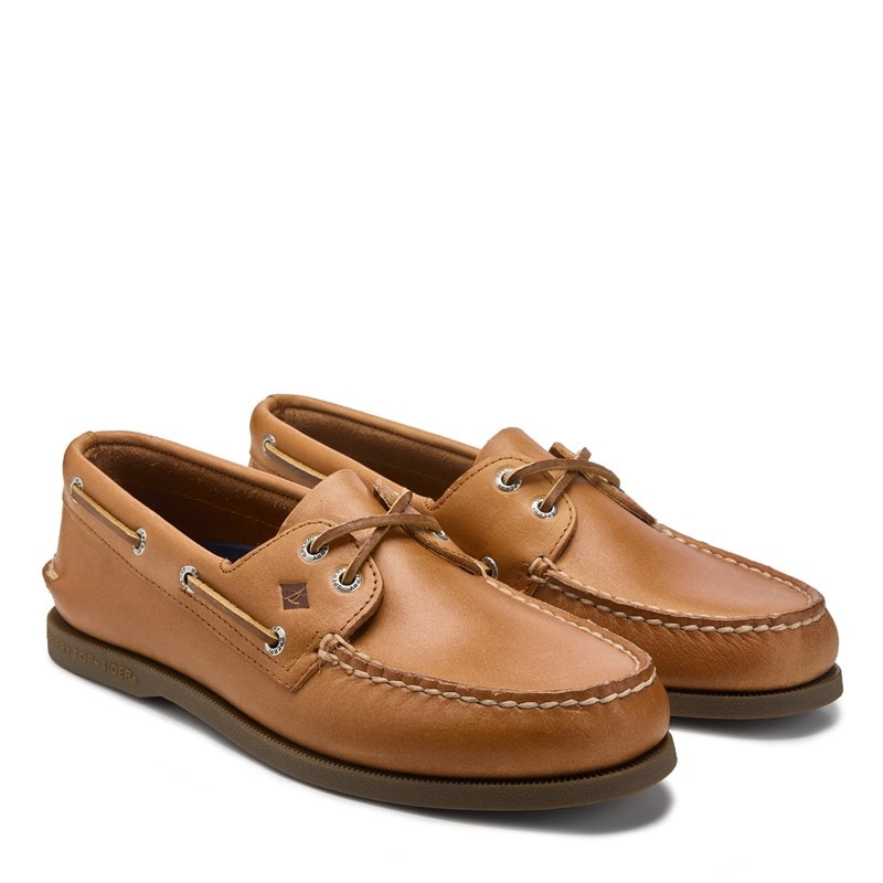 Men's Authentic Original 2 Eye Leather Boat Shoes (Royal Brown)