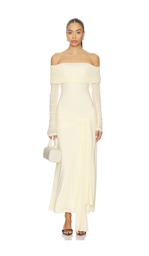 Bardot Selina Tie Front Mesh Dress in Yellow. 8. Also