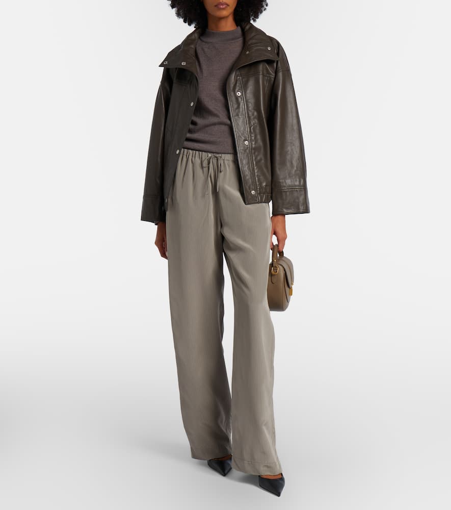 Róhe Striped wide-leg pants