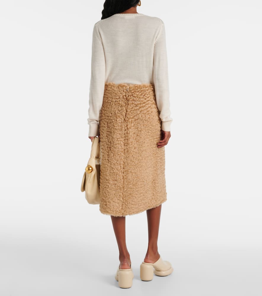 Mohair and cotton skirt