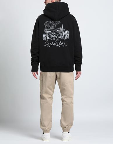 Man Sweatshirt Black Size XS Cotton