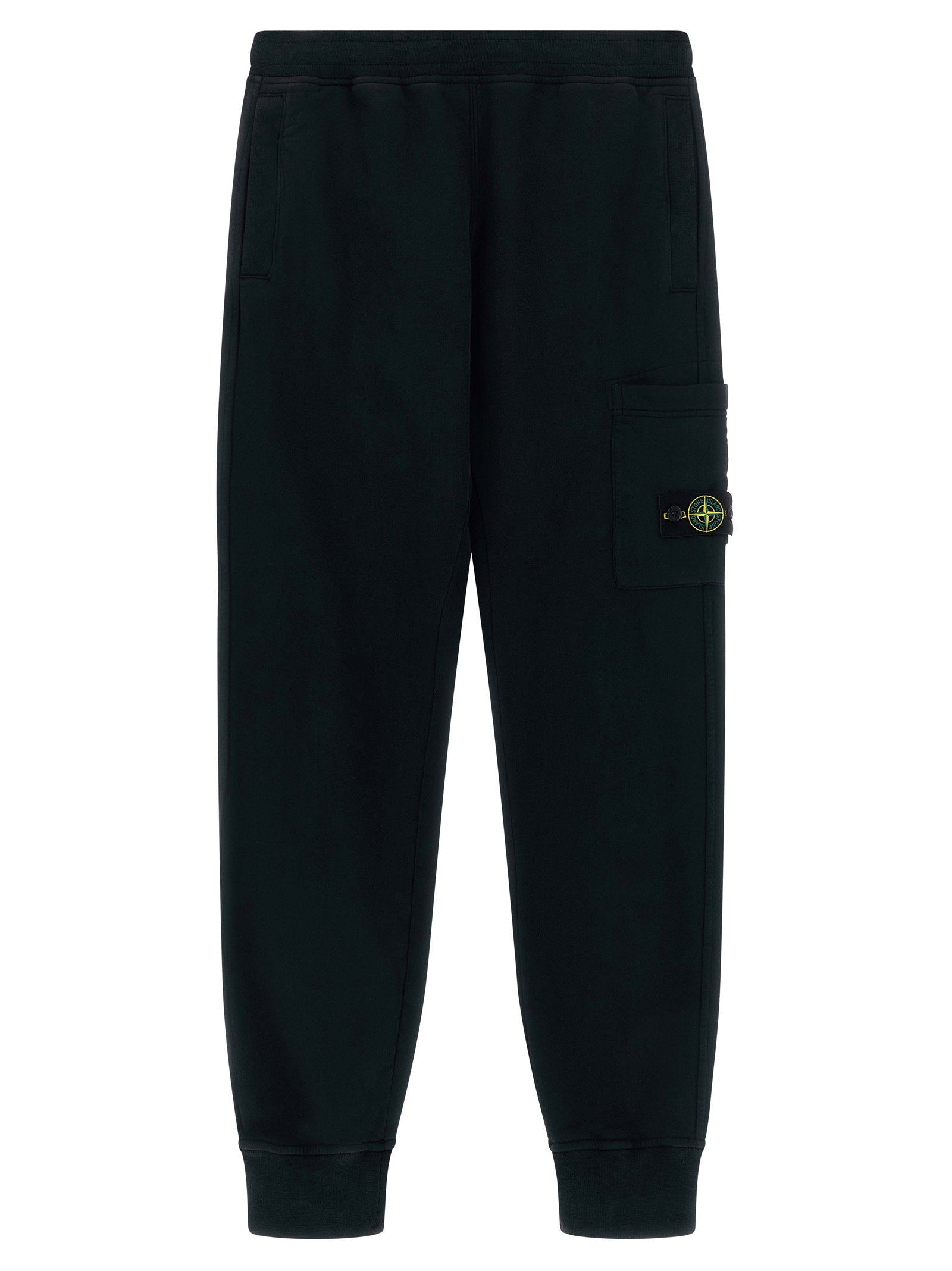 Badge Logo Cargo Joggers — Black