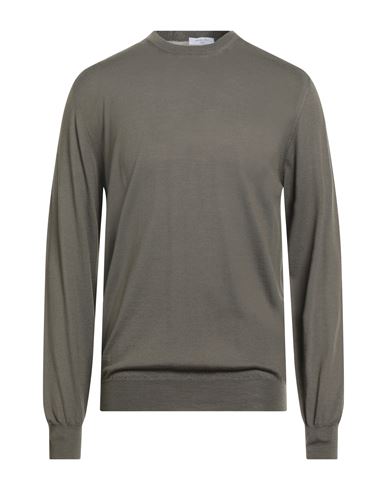 Man Sweater Military green Size L Virgin Wool