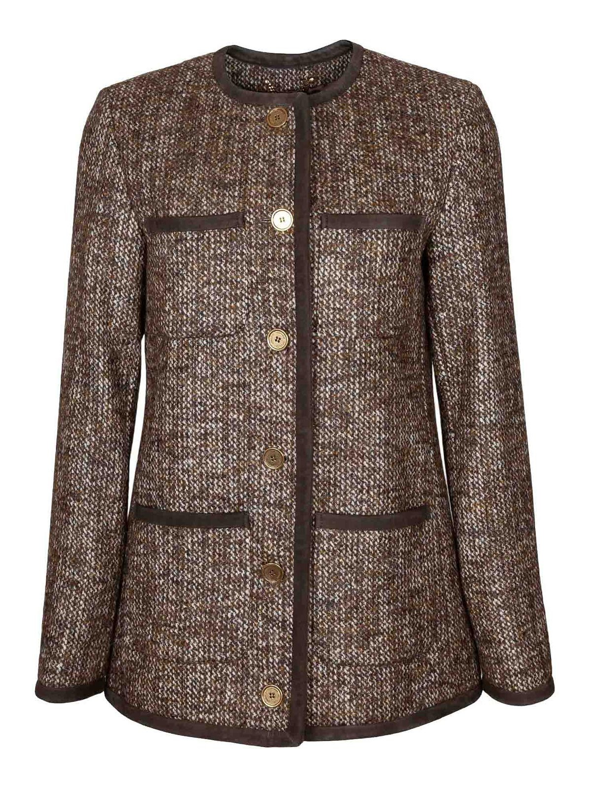 Journey jacket in Coffee Color Lana Tweed